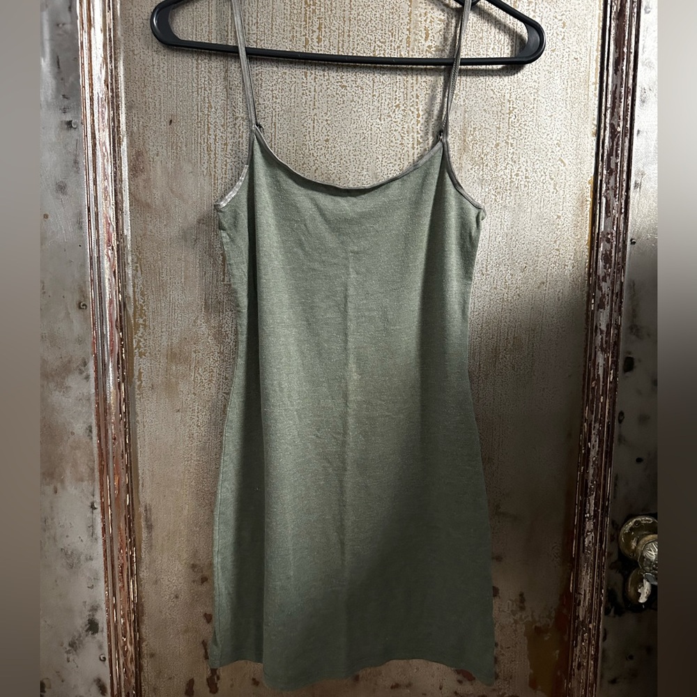 Olive green mini dress size small